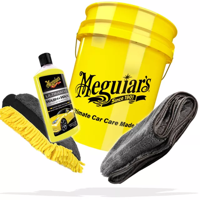 Auto Wasch Eimer Set Meguiars Wash & Wax Autoshampoo Meguiars 5 GAL