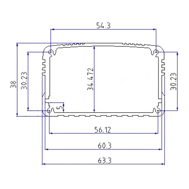 Boîtier En Aluminium Pour Projet électronique - 18x45x80mm - Noir - Avec Panneaux Et Fixations