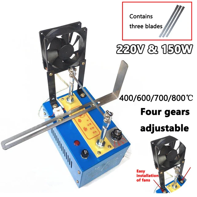 Electric 220V 150W Knife Cutting Machine Four Gears Hot Melting Heating Cutter