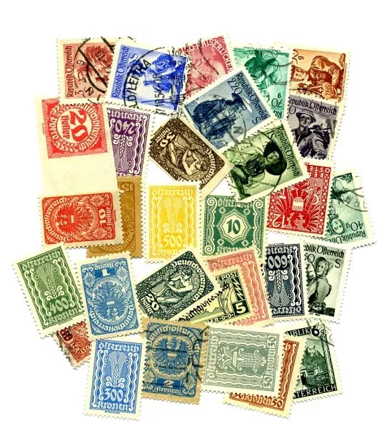 collezione AUSTRIA OSTERREICH LOTTO 30 FRANCOBOLLI Stamps - Timbres - Briefmark