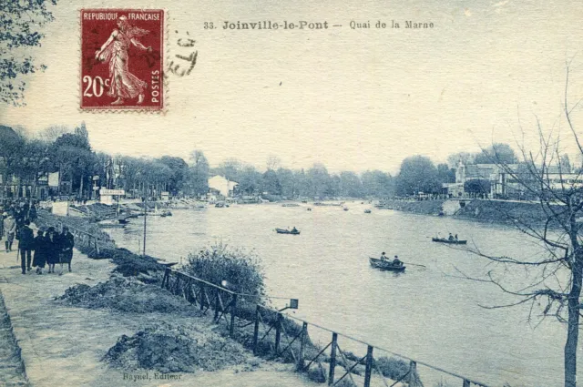 Carte JOINVILLE LE PONT Quai de la Marne