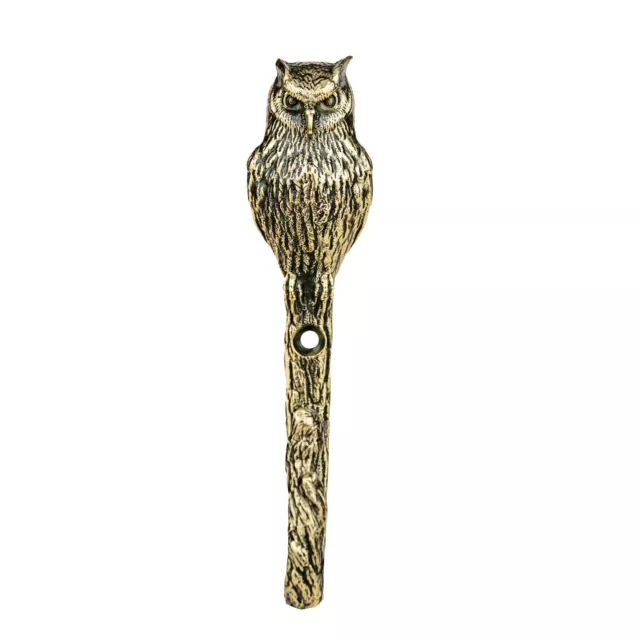 Owl Wall Hook, Solid Brass Coat Rack, Decorative Wall Hooks, Clothes Hangers. 3