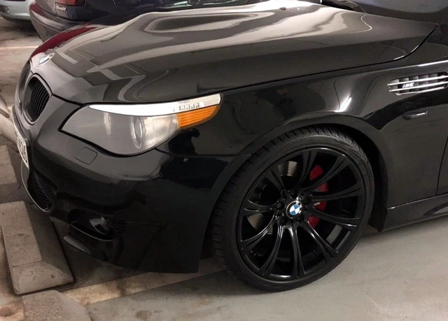 Pellicola design USA per fari BMW Serie 5 E60 E61 luci sidemarker tuning