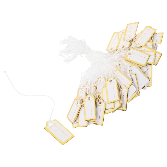 200Pcs Paper Price Tags Jewelry Tags with String Jewelry Tags Hanging