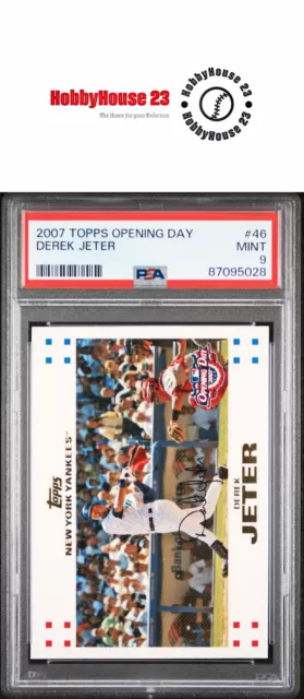 2007 Topps Opening Day#46 Derek Jeter PSA MT 9 Yankees JA