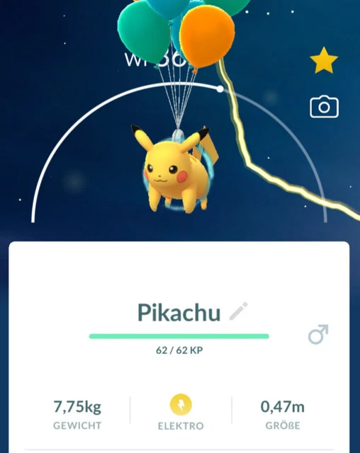 Pokémon Pikachu Brillant (Volant) Pour Pokémon GO – Édition Collector, Région Libre, Neuf Sous Blister