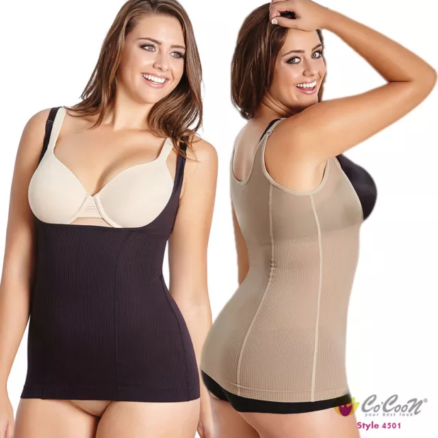 Plus Size Body Shaper Shirt Tank Top Shapewear Waist Molding Reducer Bust Lifter