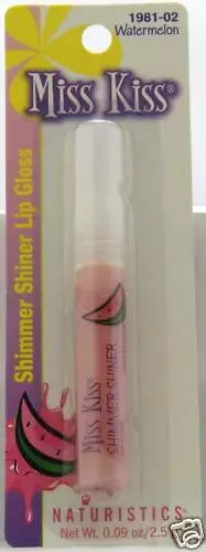 Lot of 12 Naturistics Miss Kiss Shimmer Shiner Lip Gloss - Watermelon 1981-02