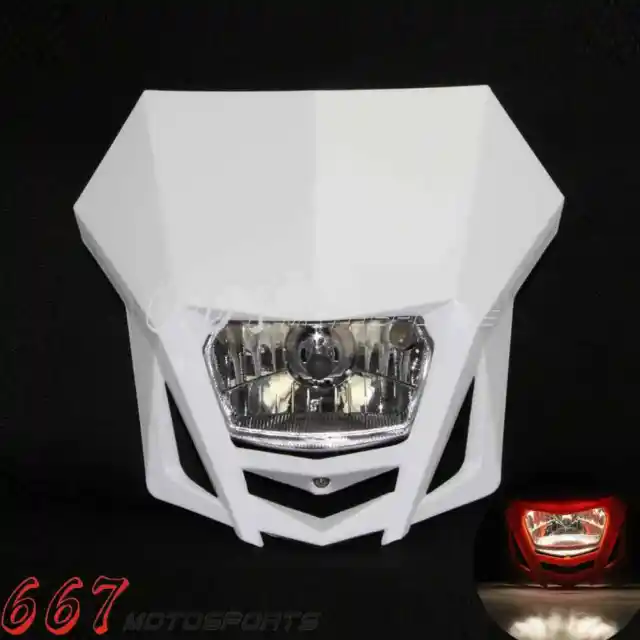 UNIVERSAL DOPPEL SPORT Motorrad Scheinwerfer Kopf Lampe Für Honda XR Crf  150 230 EUR 23,89 - PicClick DE