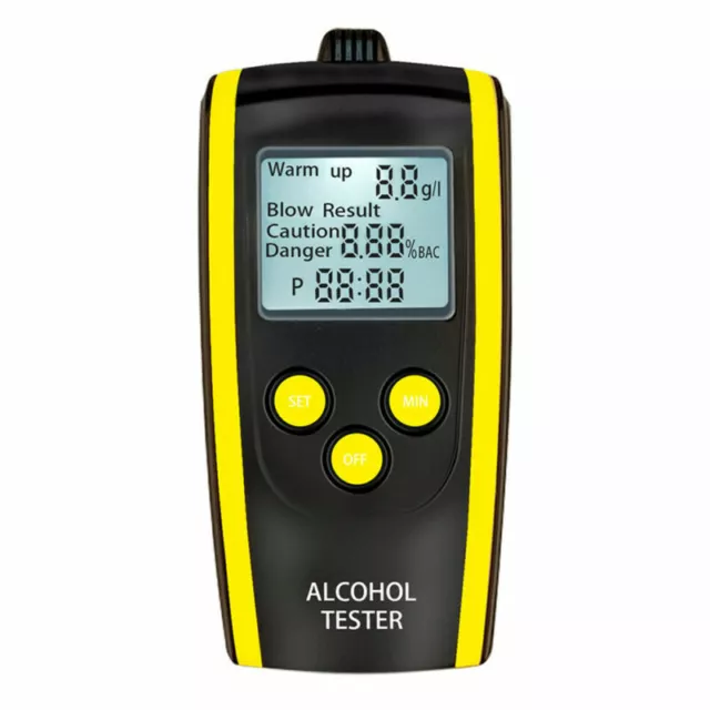 Digital Breath Alcohol Analyzer Tester LCD Breathalyzer Test Police Detector