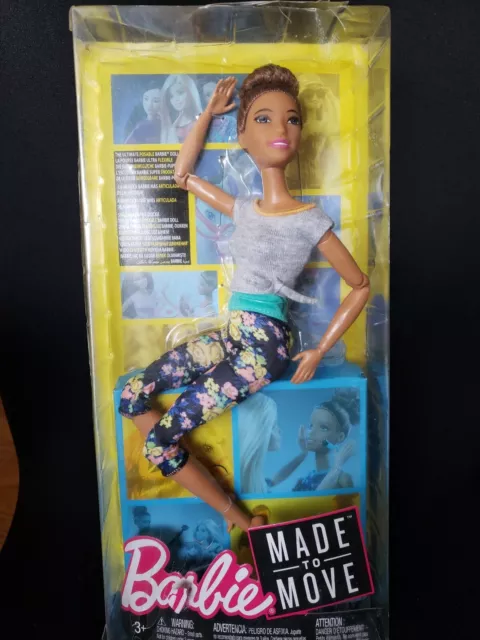 Barbie Looks Doll with Brown Hair Dressed in One-Shoulder Pink and Blue  Midi Dress, Posable Made to Move Body