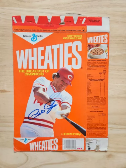 Pete Rose signed Wheaties Box