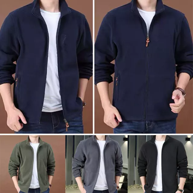Extra Pill Zip Padded Jacket Winter Fleece Anti Thick Heavy Duty Full Work F+