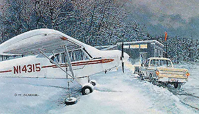 Burt Mader Print "Super Cub's Day Off" Piper PA-18 Super Cub  ART-0118