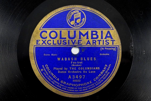 The Columbians - Columbia 78 RPM - Wabash Blues / Tuck Me To Sleep A1