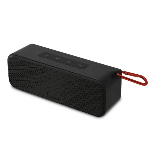Hama mobiler Bluetooth-Lautsprecher Stereo PowerBrick2.0 Schwarz 8W Speaker Akku