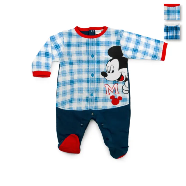 Tutina neonato Mickey Mouse Disney in Cotone da 0 a 9 mesi WD101521 Y277