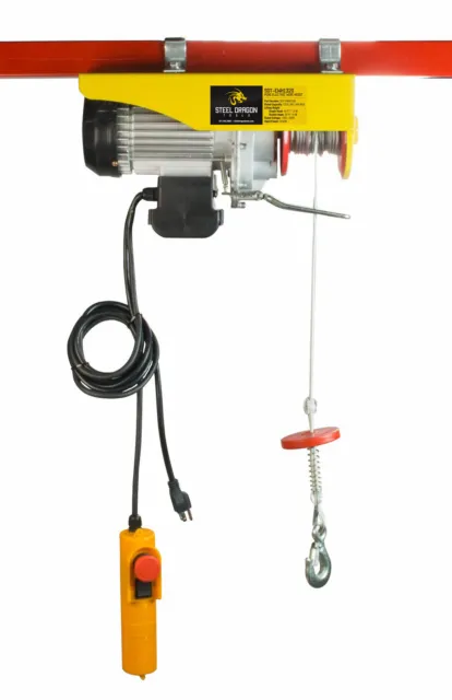 Steel Dragon Tools® 1320 LBS Mini Electric Wire Cable Hoist Overhead Crane Lift