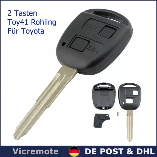 Toyota Schlüssel Gehäuse Batterie Yaris Verso Corolla Echo Toy41
