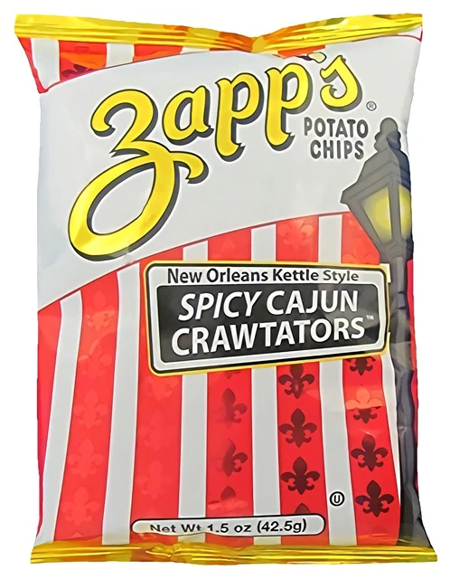 Zapp's Neuf Orleans Kettle-Style Potato Chips,Cajun Crawtator Croustillant Chips 2