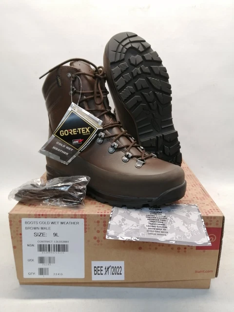 NEW BRITISH ARMY Iturri Leather Gore-Tex Combat Boots Waterproof ...