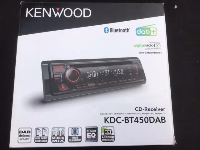 KENWOOD KDC-BT 450 DAB+ Bluetooth USB Aux In Digital Radio £144.65 -  PicClick UK