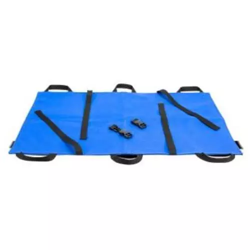 Blue Animal Pet Soft Carry Stretcher, 21in x 34in, 6 Handles