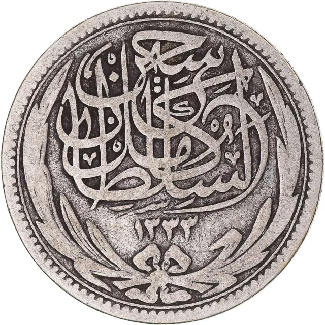 [#1112687] Monnaie, Égypte, Hussein Kamil, 5 Piastres, 1917/AH1335, TB, Argent,
