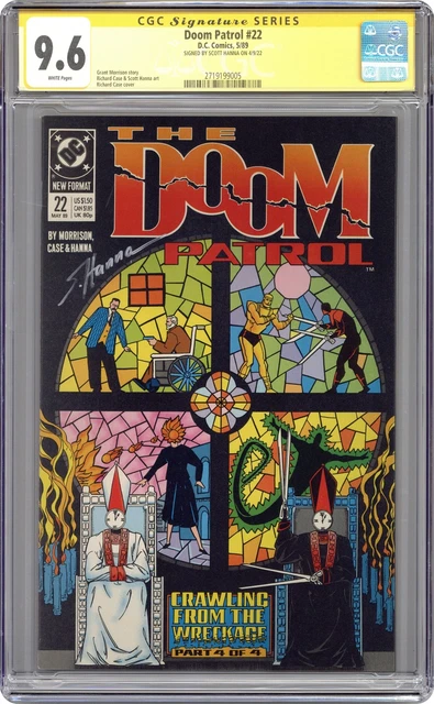 Doom Patrol #22 CGC 9.6 SS Scott Hanna 1989 2719199005