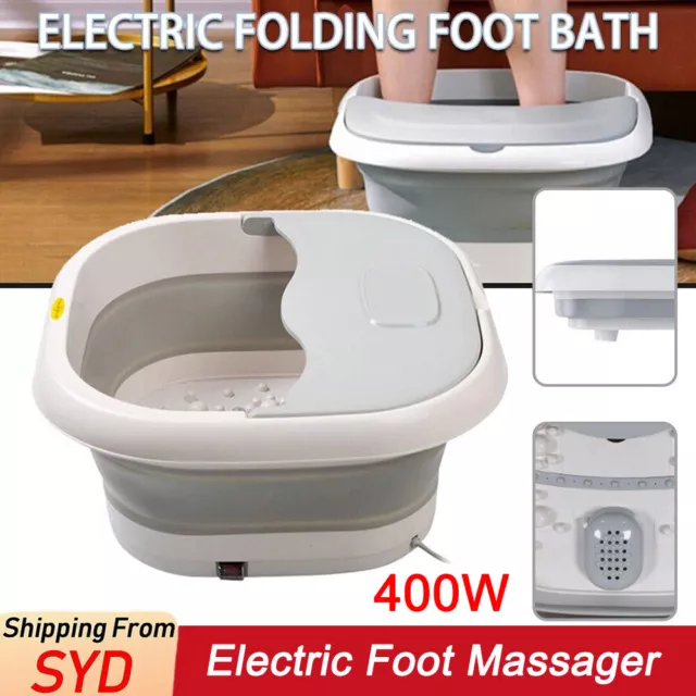 Electric Foot Massager Heat Bath AutoHeated Foot Tub Pediluvium SPA Bucket Kit