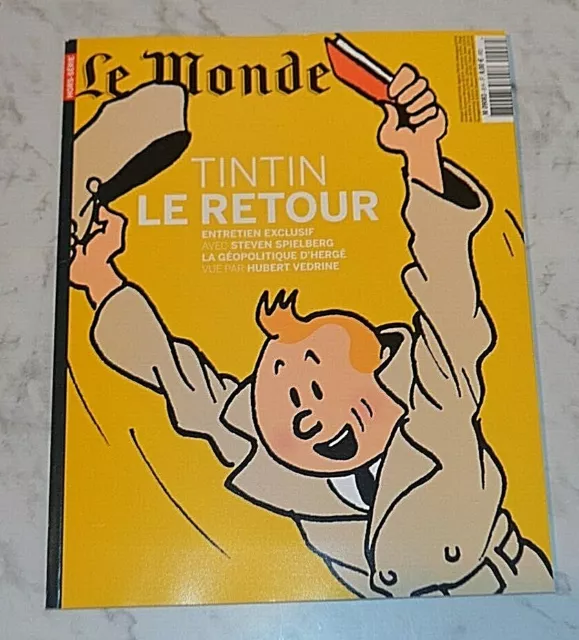 Ancien Livre Revue Le Monde Tintin Le Retour Reporter Bd Herge