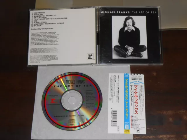 MICHAEL FRANKS The Art Of Tea CD Japan 9 tracks Reprise WPCP-3478 obi