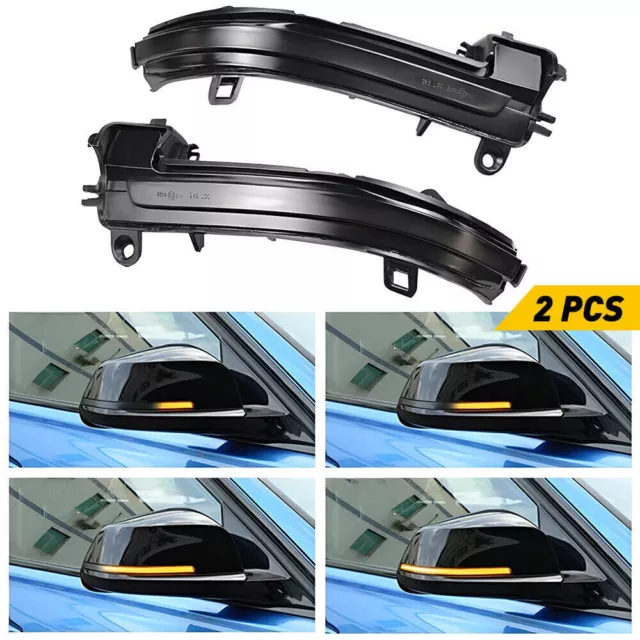 2X Dynamic Seitenblinker Spiegel Blinker Für BMW F30 F31 F32 F33 X1 E84 F20 DHL