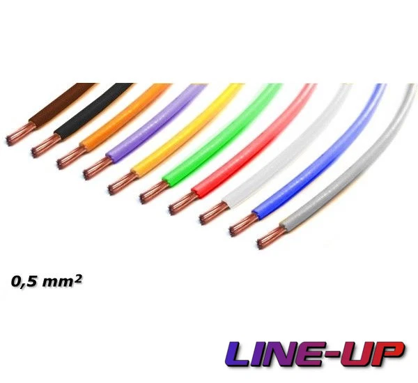 AK-Parts Fahrzeugleitung 0,5mm² FLRy - 5 Meter Blau-grün Für Auto & Motorrad