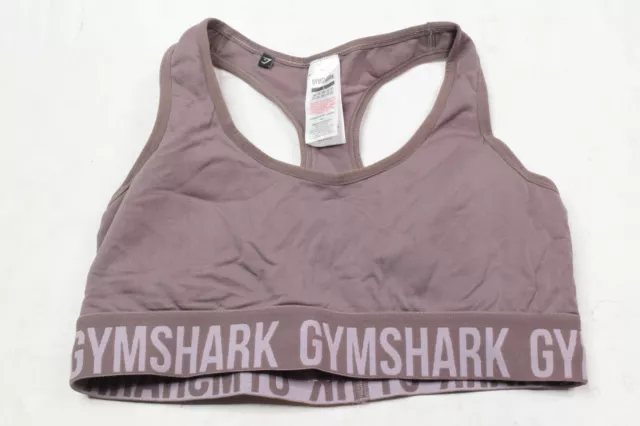 Gymshark Fit Seamless Sports Bra Womens Large Mauve Purple Low Support Active