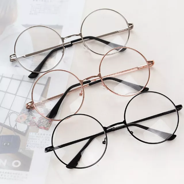 Fashion Retro Round Circle Eye Glasses Frames Men And Women Models Light Frames