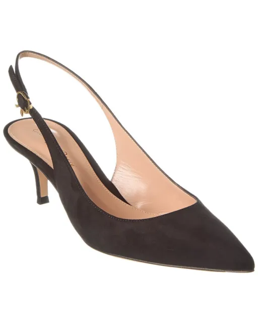Gianvito Rossi Ribbon Sling Suede Pump Women's
