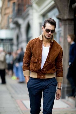 Trend Hommes Créateur Véritable Agneau Souple Motard Cuir Célébrité Veste LTMJ130 