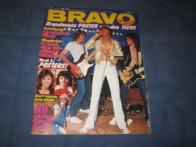 Bravo 9.8.1979 33/79 mit Kevin Keegan Poster Heft komplett