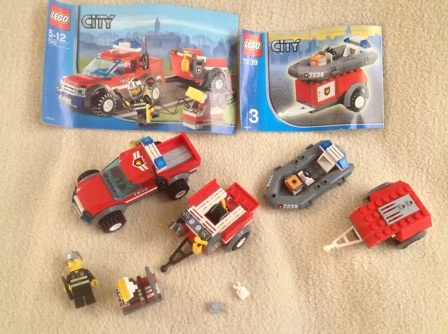 Lego City Sets 7942 & 7239 Off Road Rescue - Excellent Condition
