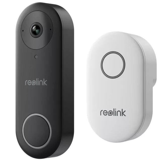 Reolink Video Doorbell WiFi  intelligente 2K+ 5 MP Video-Türklingel mit Gong