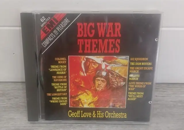Big War Themes Geoff Love & His Orchestra - CD ALBUM EMI VGC - FAST FREE POSTAGE
