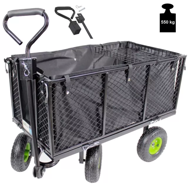 Bollerwagen Gitterwagen Handwagen Gartenwagen Transportwagen Gerätewagen -550 kg