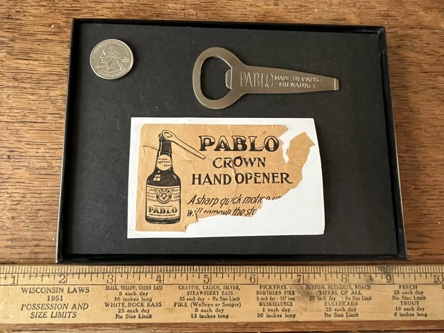 Prohibition Era Pabst Pablo Bottle Opener