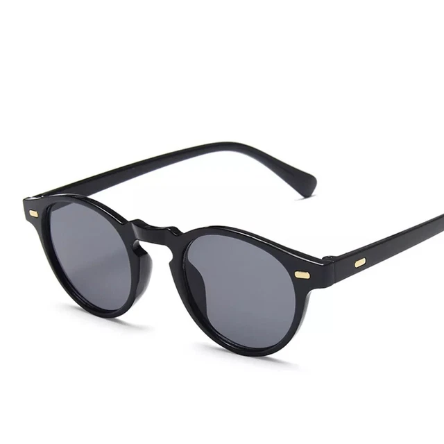 Occhiali da sole Johnny Depp uomo donna nero opaco lenti grigio FP Flav 3os