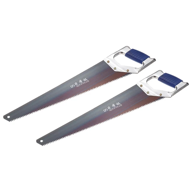 17" Professional Hand Panel Saw with Straight Blade D-shaped Iron Handle,2pcs