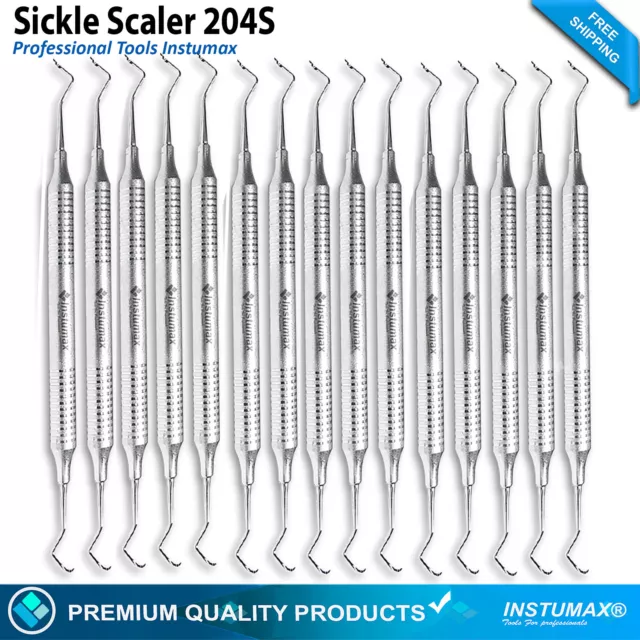 Sickle Scaler 204S Dental Hand Instruments Pro Periodontal Hygiene Pick Tool