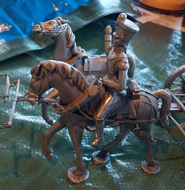Les Étains Du Prince Napoléon - Canon De Gribeauval Avec Attelage - Empire