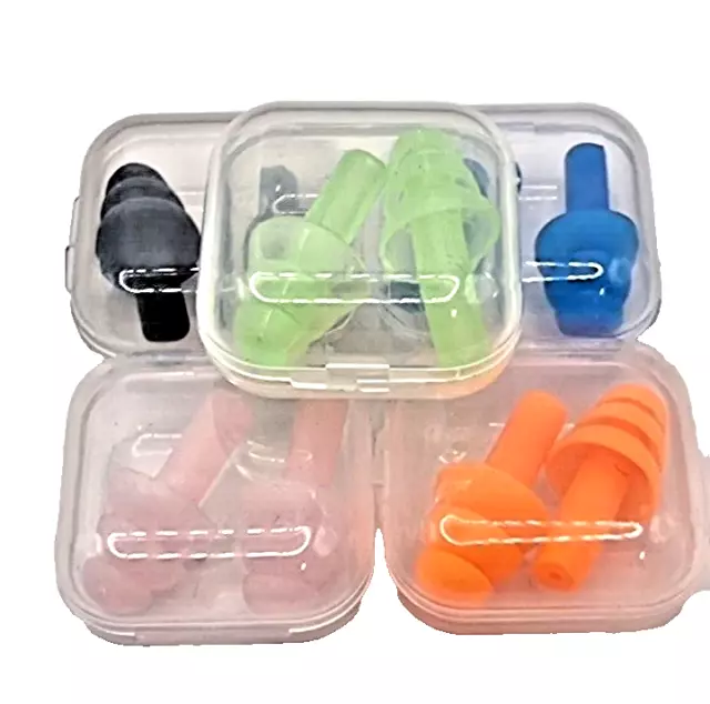 Ear Plugs 5 Pairs Soft Reusable Ear Plug for Noise Cancelling Sleep Swim & Work