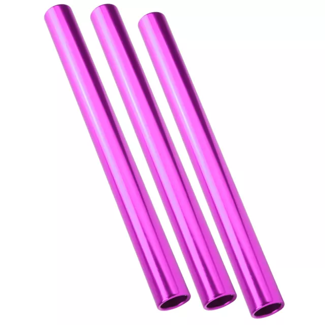 3pcs Aluminum Alloy Electroplating Relay Batons Track And Field Sprint Match Bat
